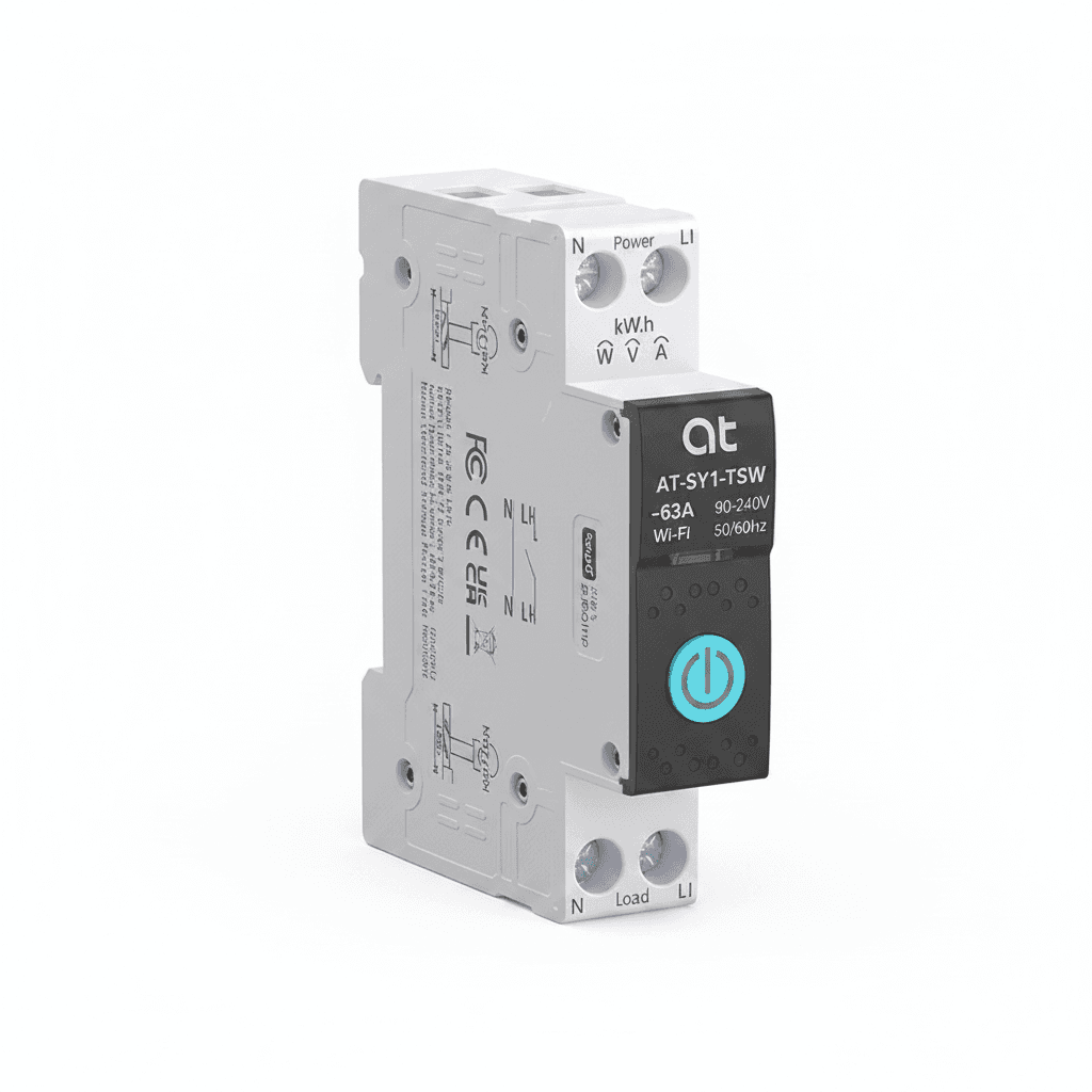 Smart Miniature Circuit Breaker 1P+N 63A, front view.