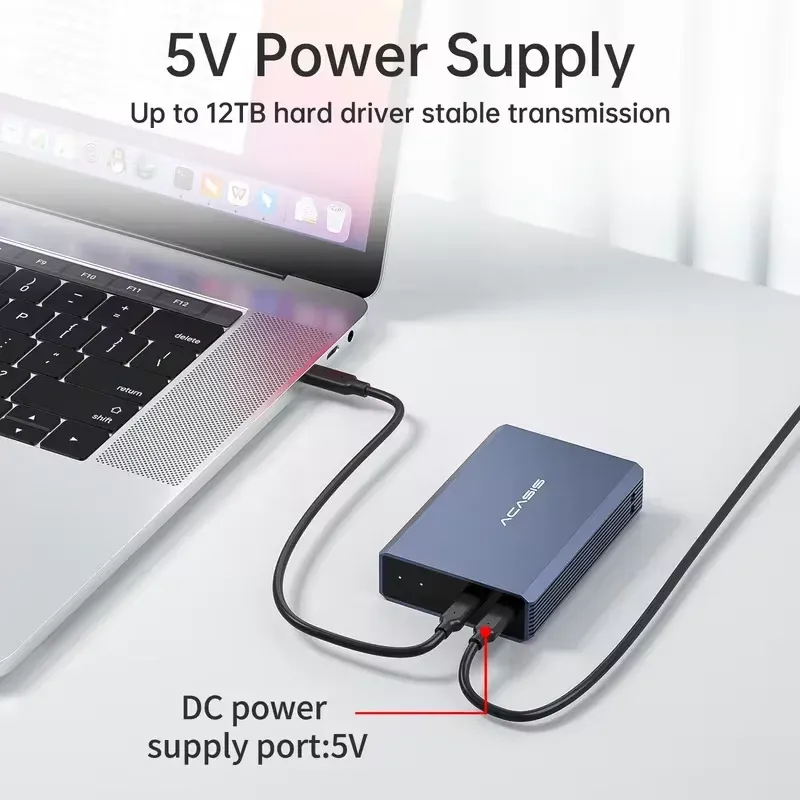 The RAID External HDD Enclosure, a robust hard drive docking station for 2.5" SATA SSD/HDD.