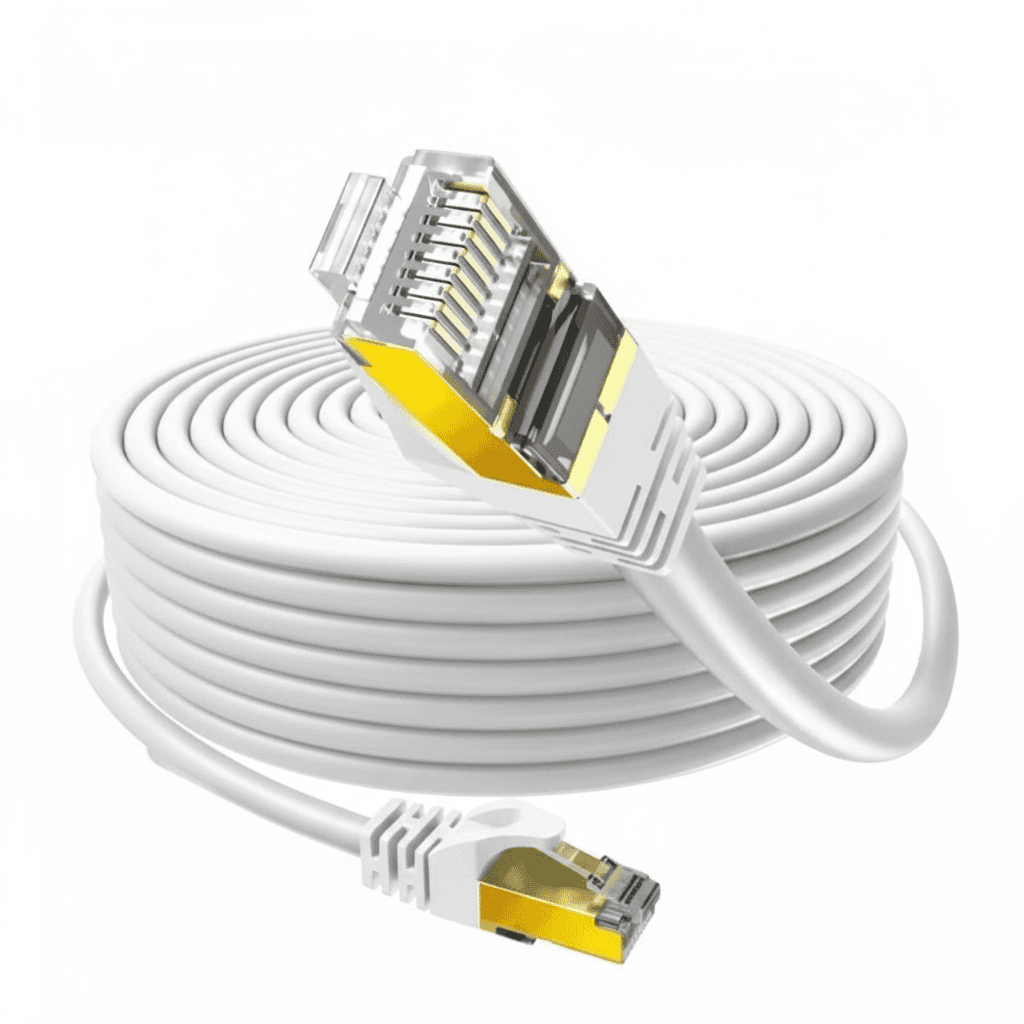 Cat 6 Flat Ethernet Cable | Long RJ45 Network Lead | Router & Modem Compatible