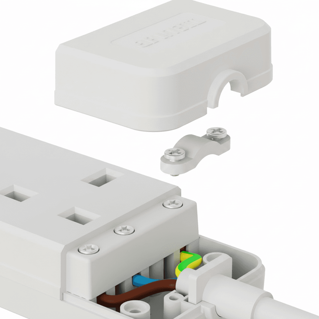 2/4 Way Extension Lead | 1.8M Cable, Flat Plug | 13A, 3250W for Home/Office