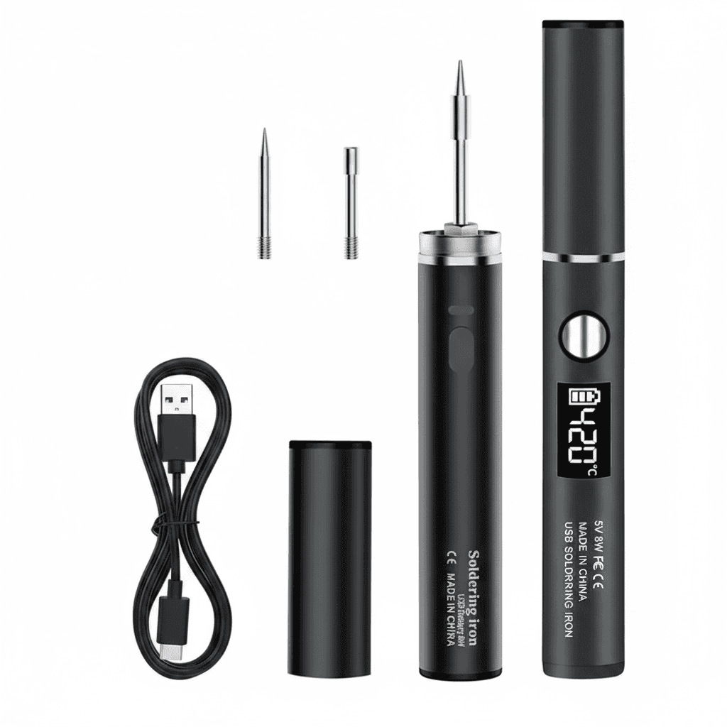 5V 8W USB Soldering Iron | Portable, Battery Powered | Repair & Welding Tool