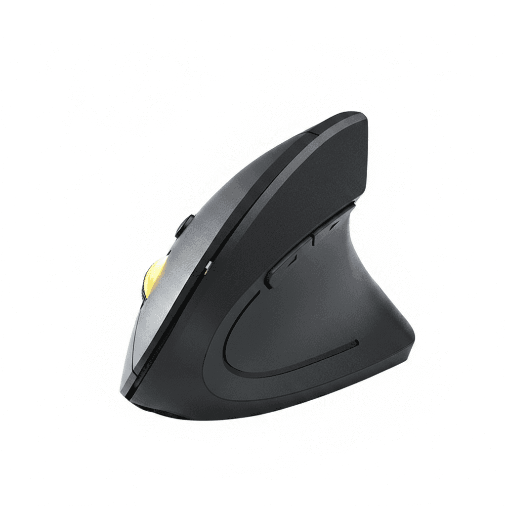 Ergonomic Wireless Mouse | Rechargeable Vertical Design | 1600DPI for PC & Laptop