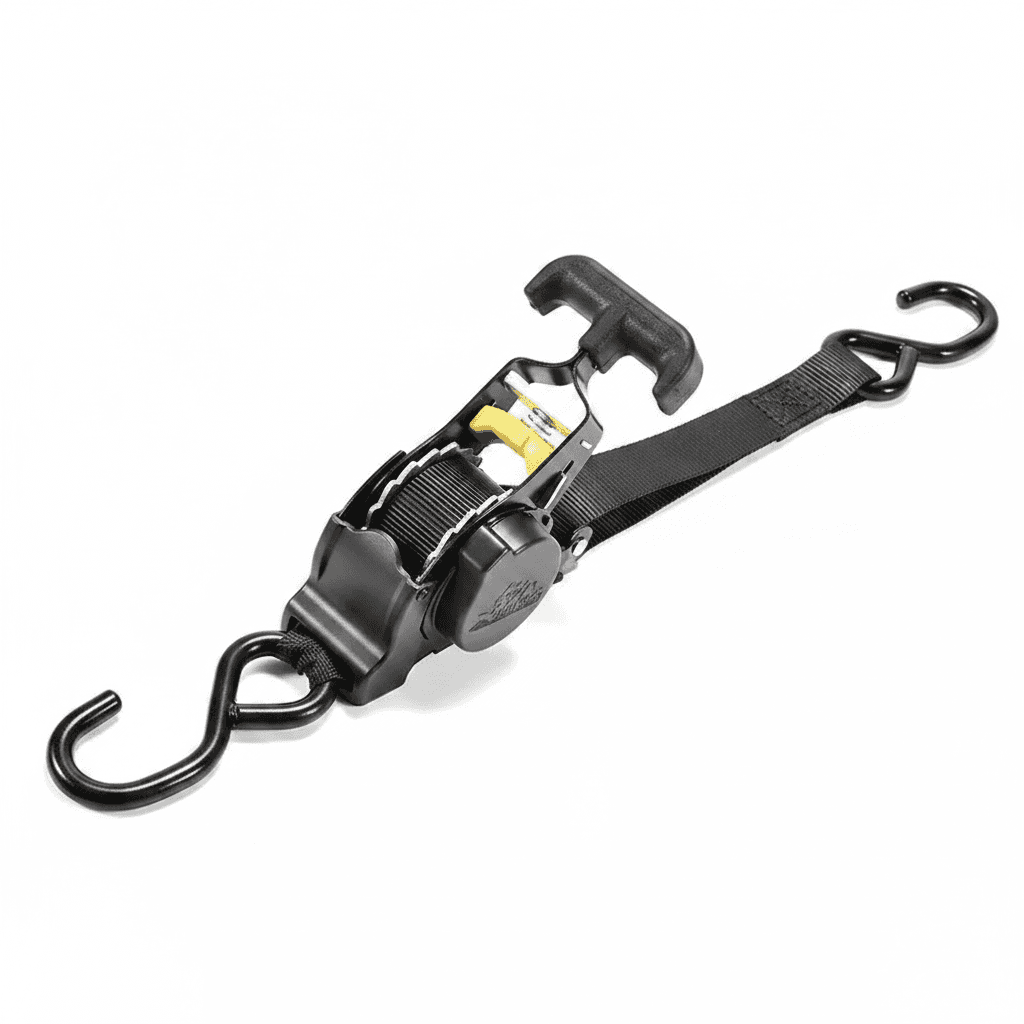 Ratchet Tie-Down Straps | Heavy Duty Auto Retractable | Trailers & Vehicles