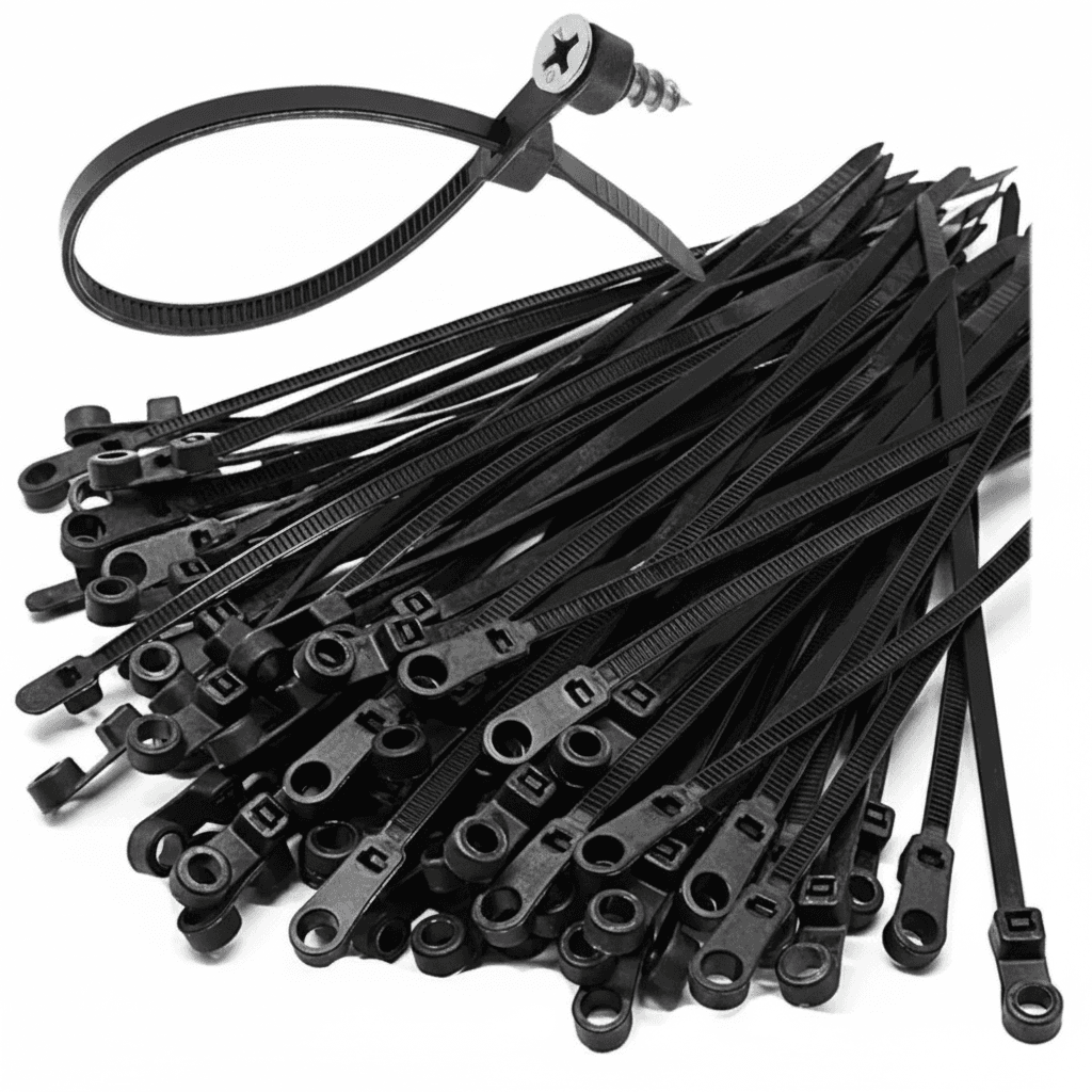 Wall Ties & Cable Mounting product, a single tie.