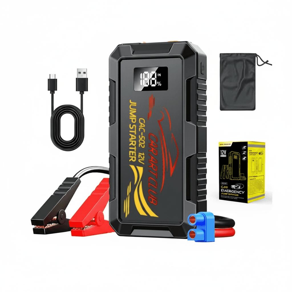 6000A Portable Jump Starter | 12V Car Emergency Booster | Industrial-Grade Starting Device