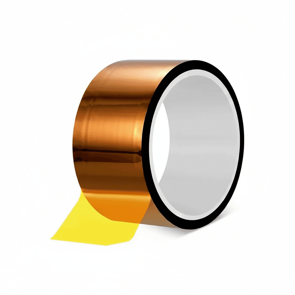 High-Temp Tape for Packing Dispenser infographic with text and zoomed sections.