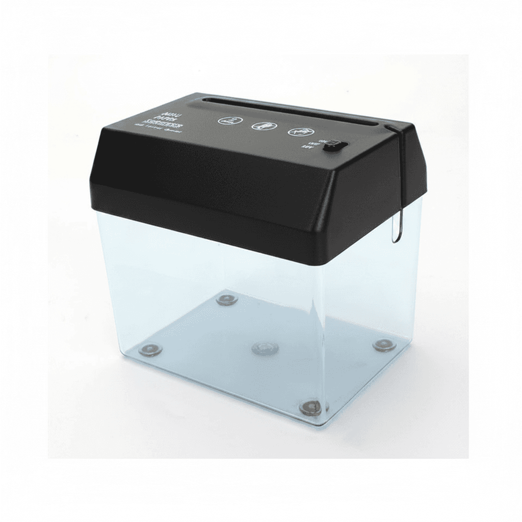 Portable Paper Shredder, a compact device for document security.