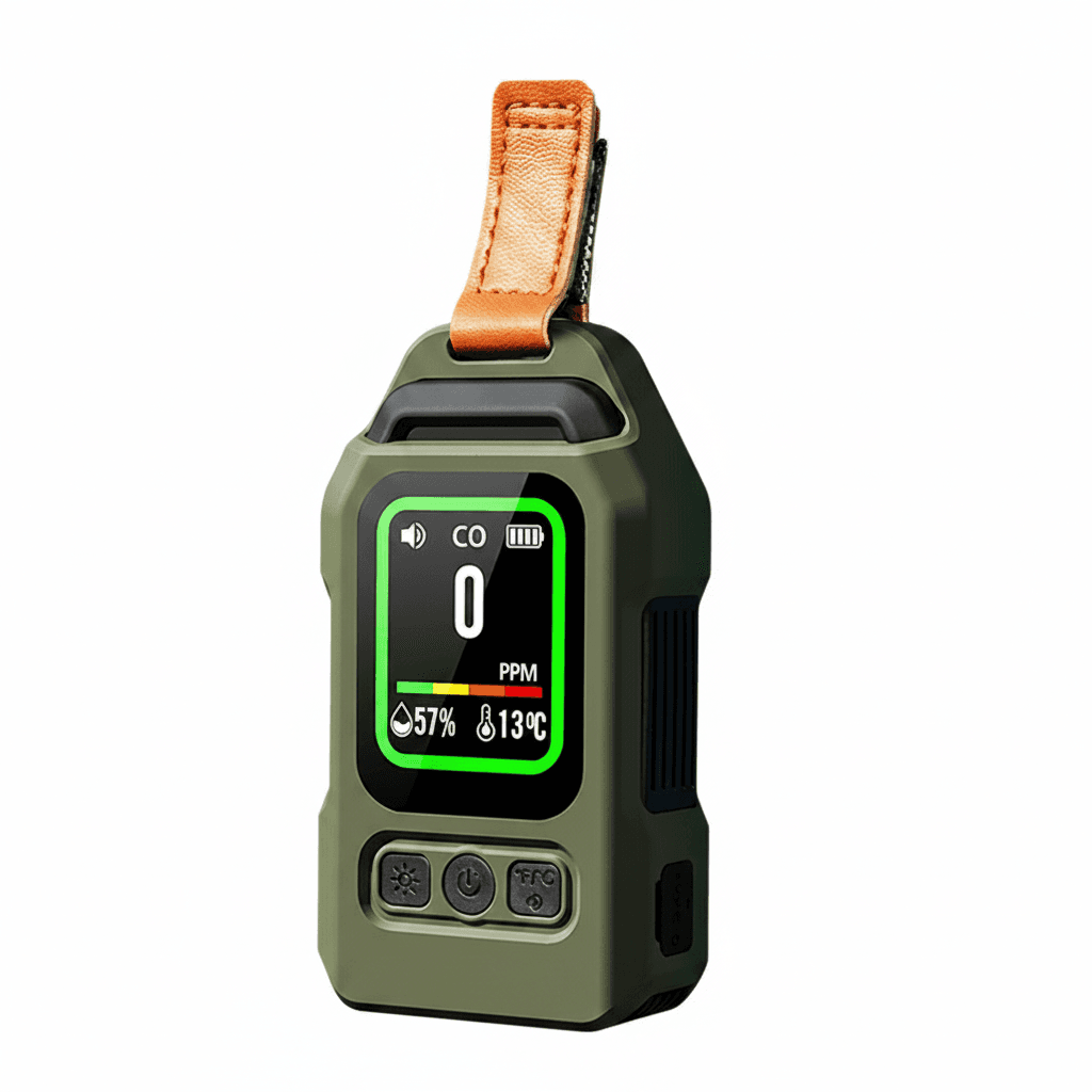 4-in-1 Carbon Monoxide Detector, front view.