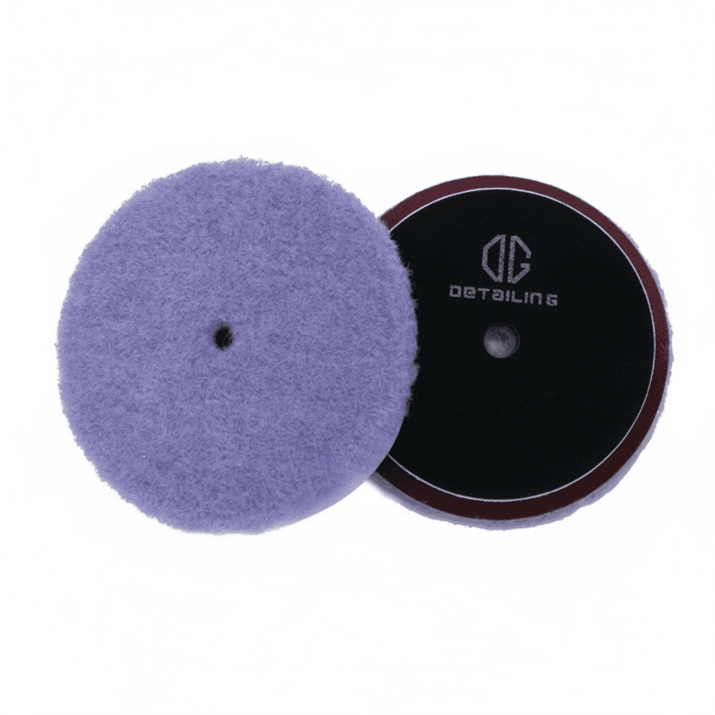 DETAILING car polishing buffing pads for waxing and scratch removal, available in 3, 5, and 6 inch sizes.