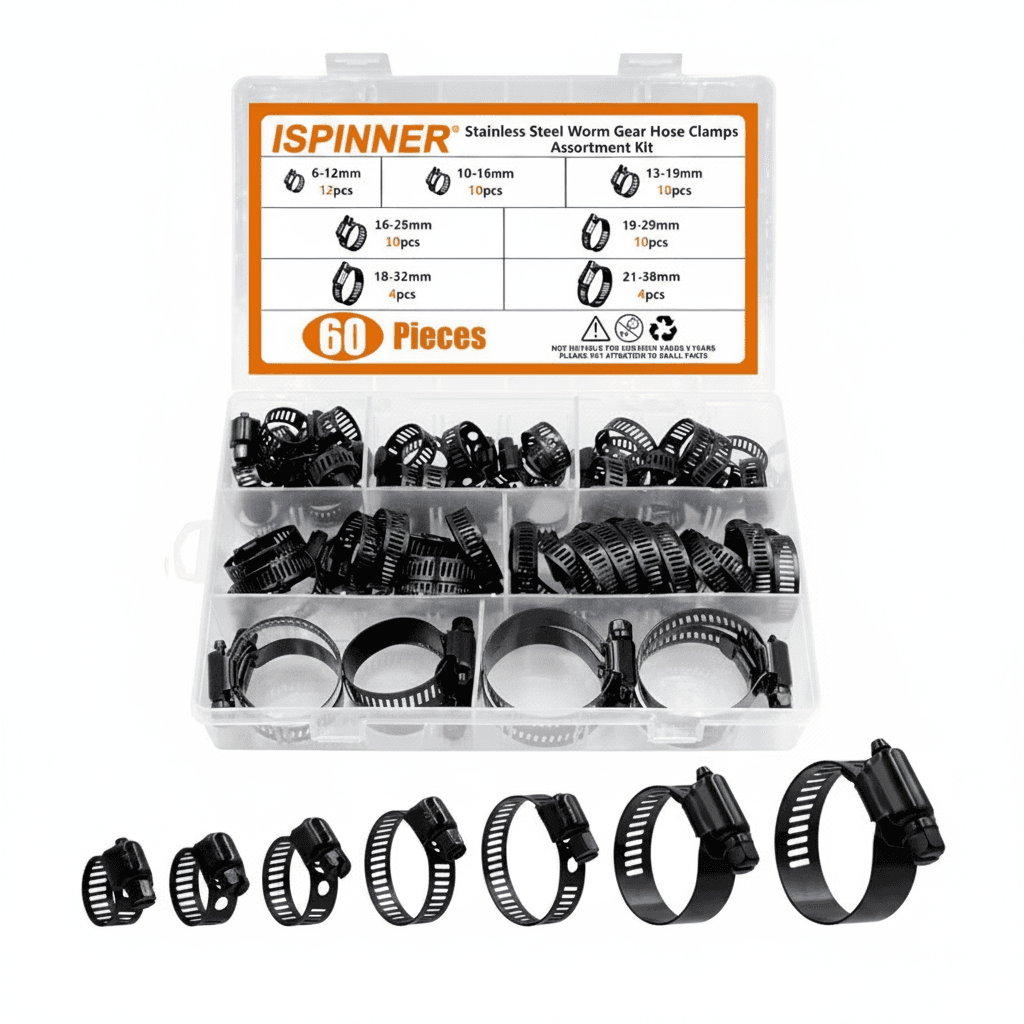 Jubilee Clips Assortment Kit, a complete set of hose clamps.