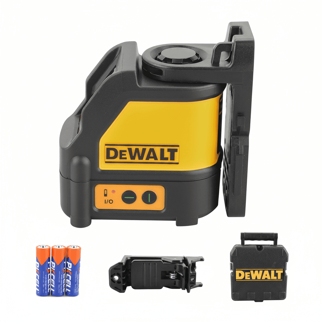 DEWALT DW088CG Laser Level, front view.