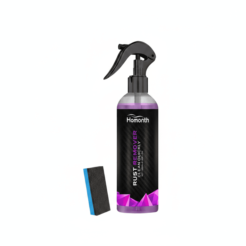 Rust Converter Spray product can, white background.