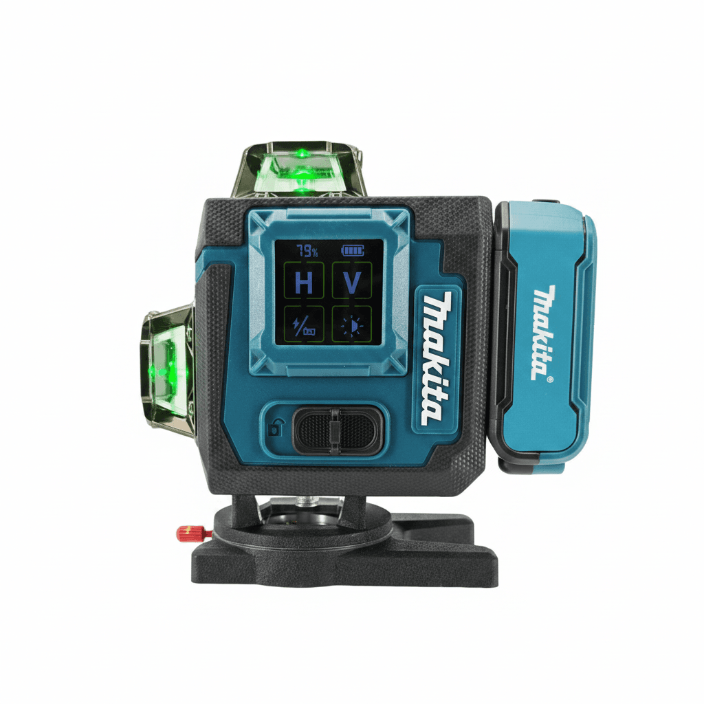 Makita Laser Level 360° X4 16-Line, front view.