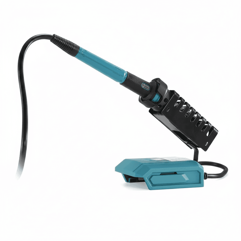 60W Soldering Iron, a grey and black tool.