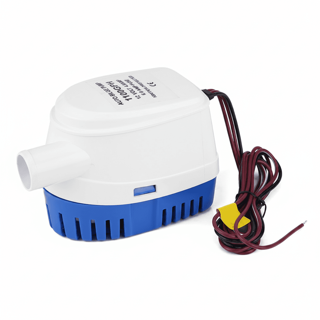 Condensate pump for bilge, a compact unit.