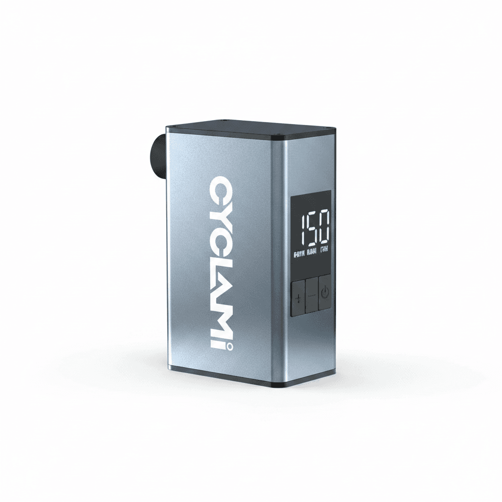 CYCLAMI A3 MAX Digital Tyre Inflator, a compact black device.
