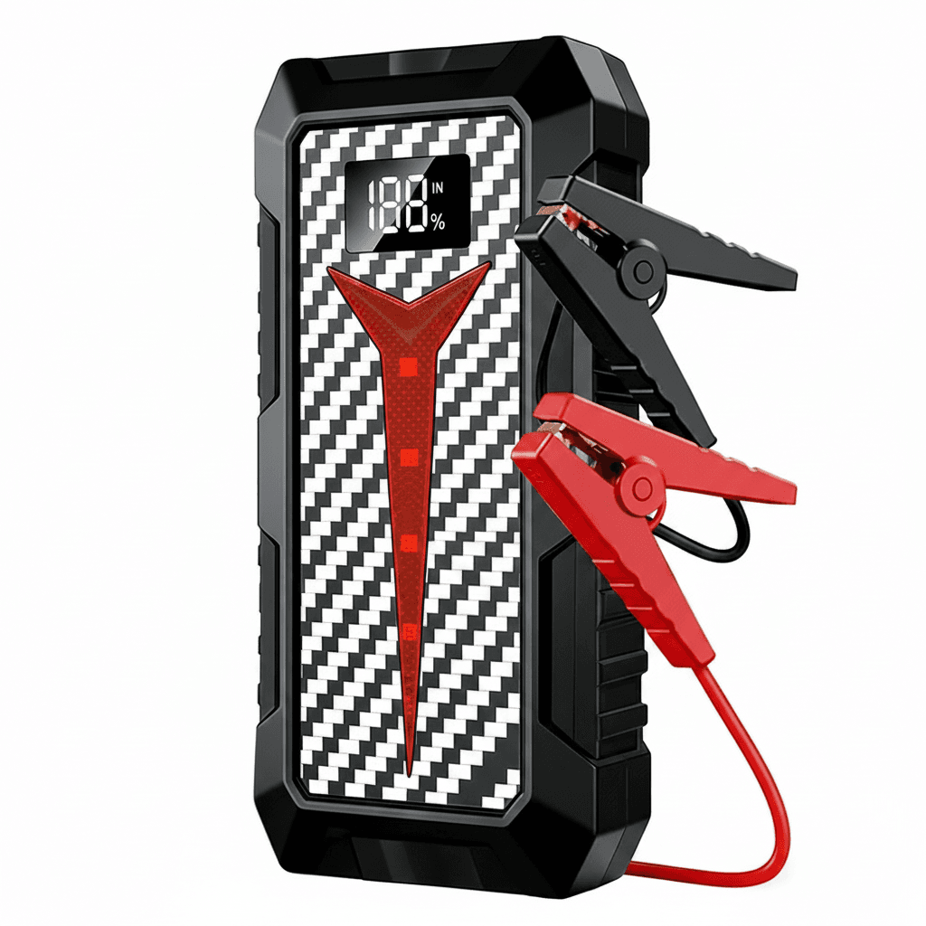 Portable 12V Car Jump Starter | Power Bank with LED Light | Quick Charge Function