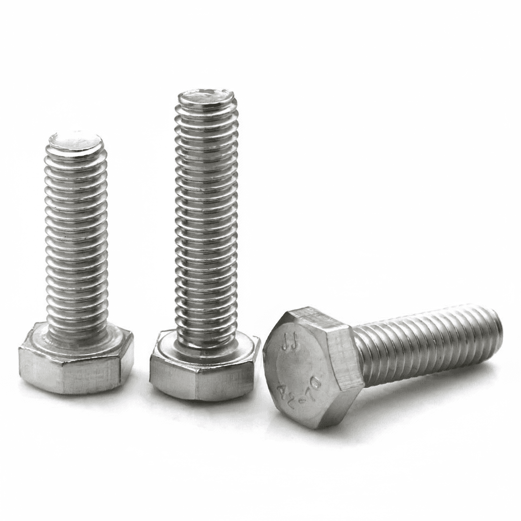 Stainless Steel Hex Head Bolts, single bolt.