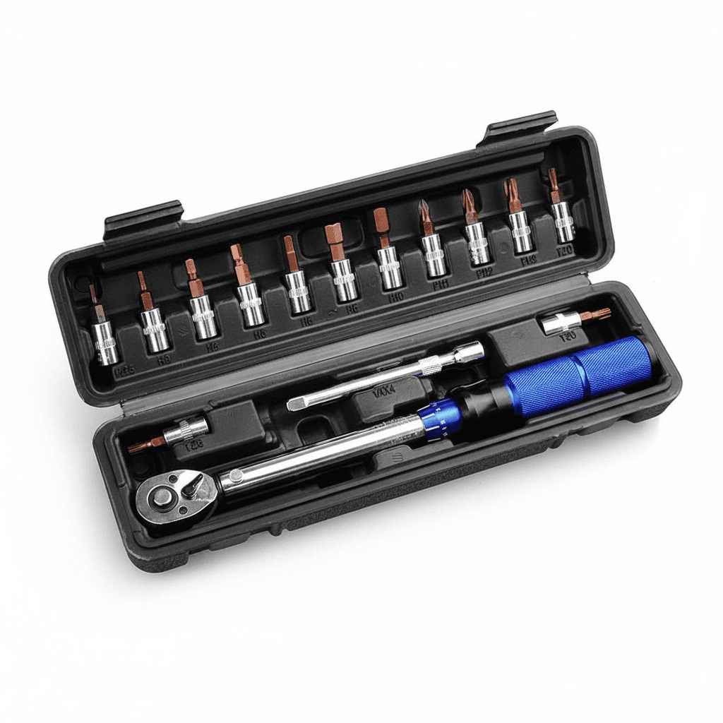 Torque wrench, a single tool on a plain background.