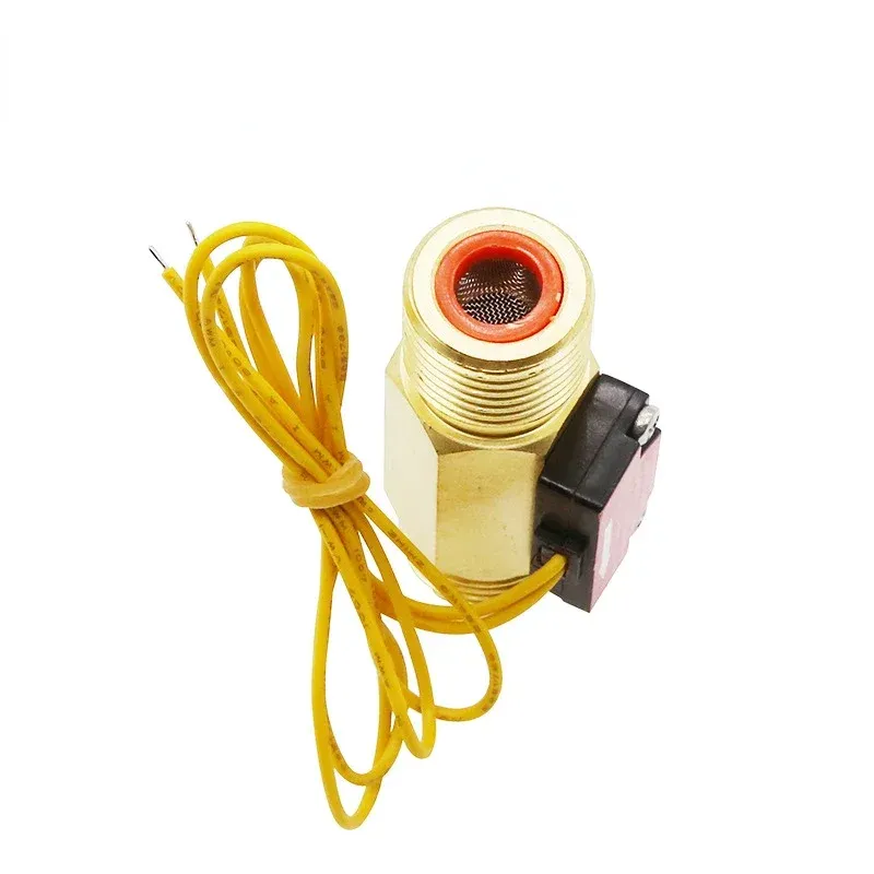 A water flow sensor with a G1/2 male thread and a magnetic reed switch.