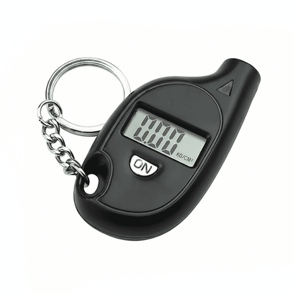 Tire Pressure Gauge, a digital device for measuring tyre pressure.