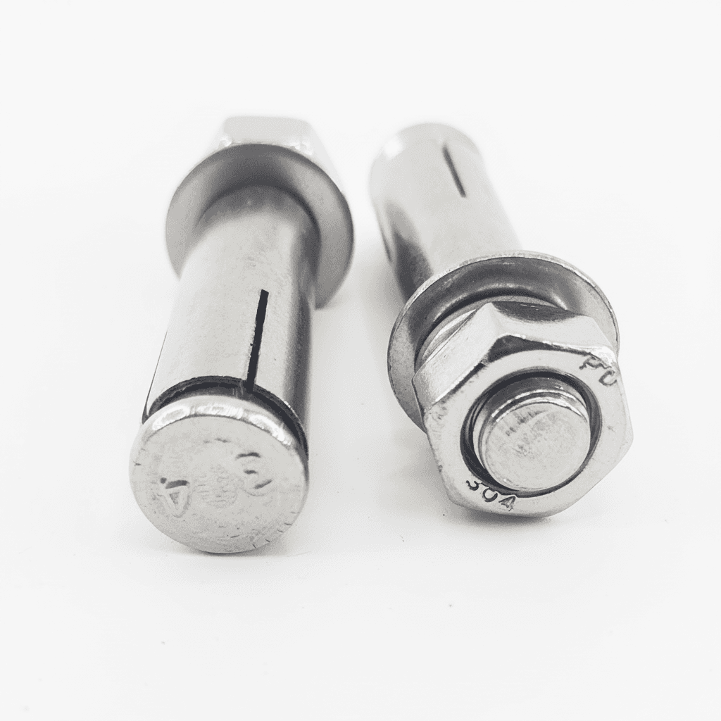 M6-M12 Stainless Steel Ground Anchor Bolt, a single unit.