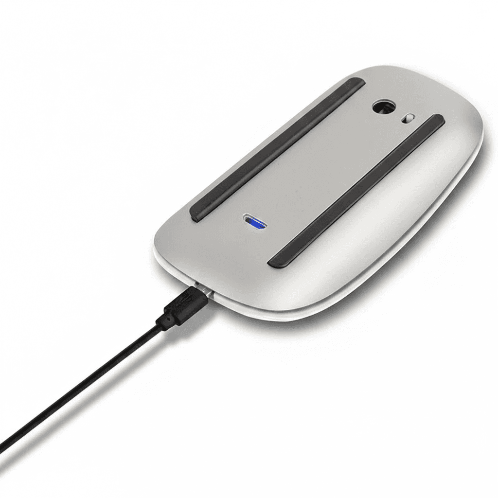 Lenovo Wireless Mouse | Rechargeable, Slim & Silent | Dual-Mode PC/Mac Ergonomic
