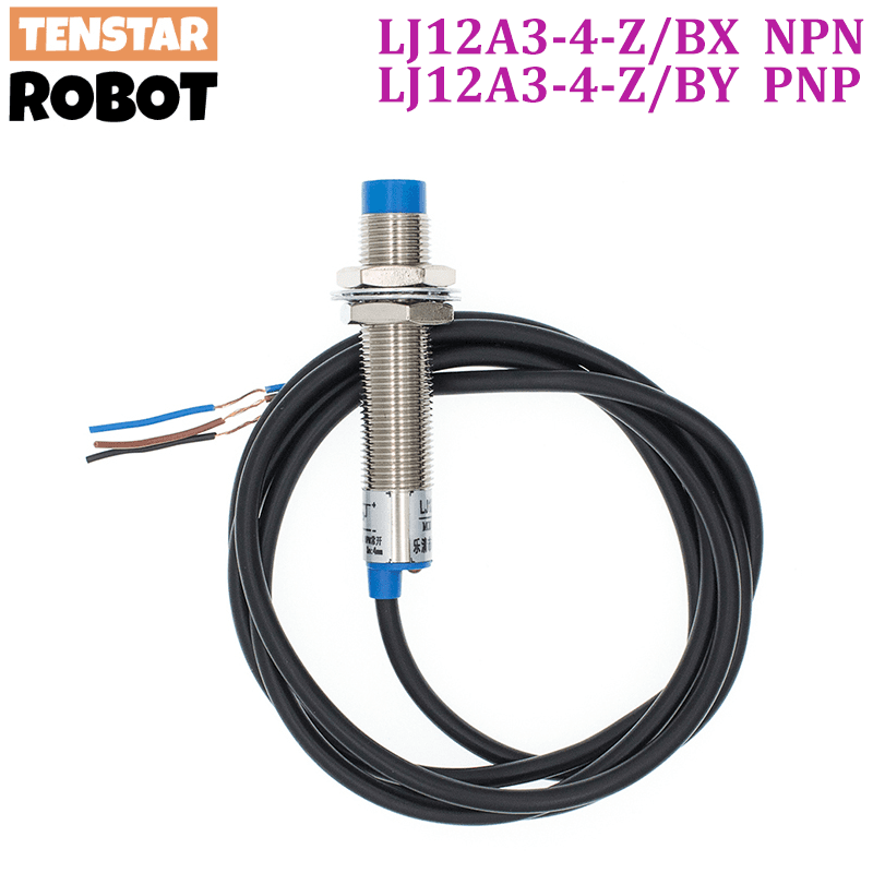 New LJ12A3-4-Z/BX inductive proximity sensor, NPN DC 6-36V, ideal for industrial automation.