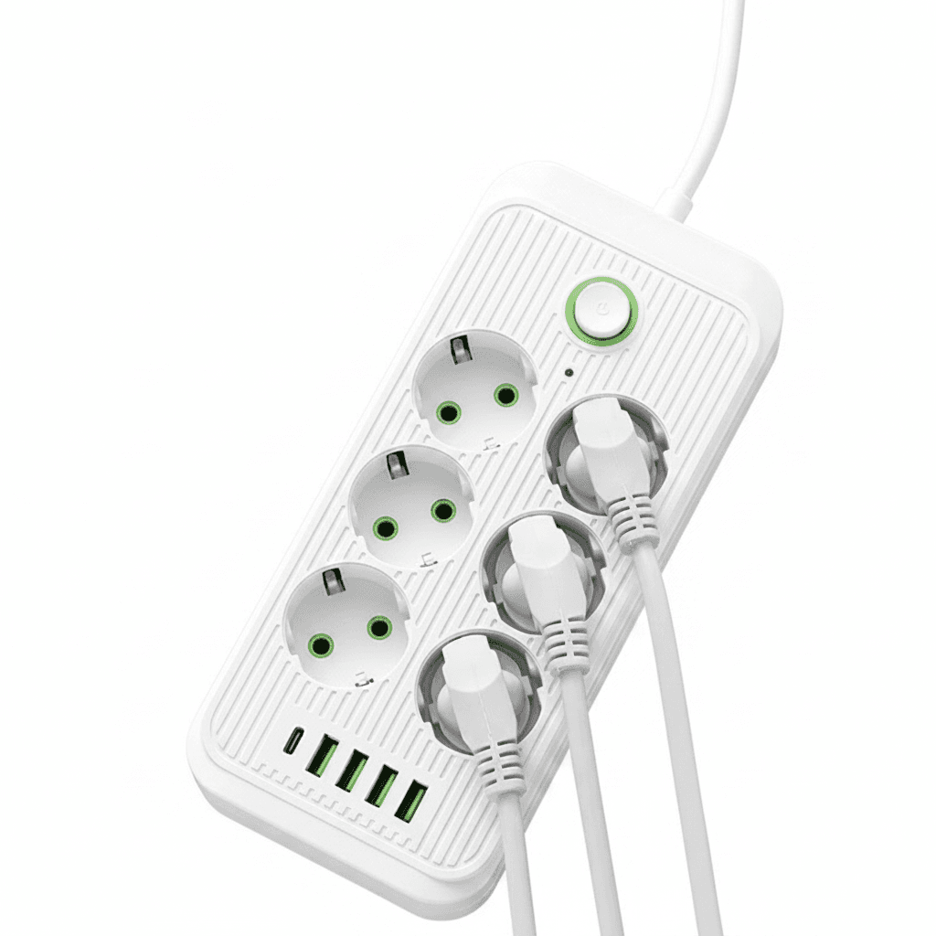 Multitap Extension Lead | 2m, USB-C, Surge Protection | Smart Home Filter