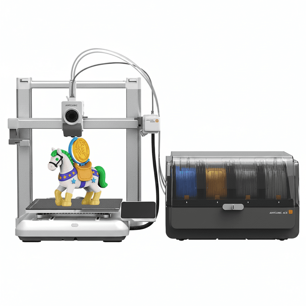 ANYCUBIC Kobra 4 3D Printer | 600mm/s Fast Printing | Multi-Colour, APP Control