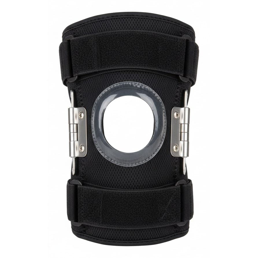 NEENCA Hinged Knee Brace with side stabilizers and gel pad for arthritis, meniscus tear, ACL, and PCL pain relief and support.