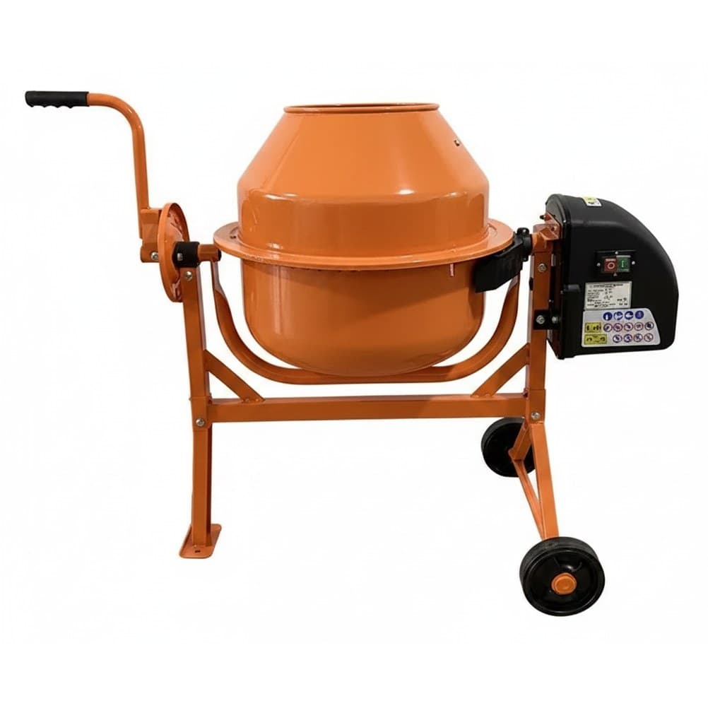 63L Concrete Mixer Electric Vertical Blender for household feed, construction cement, and mortar mixing with powerful motor.
