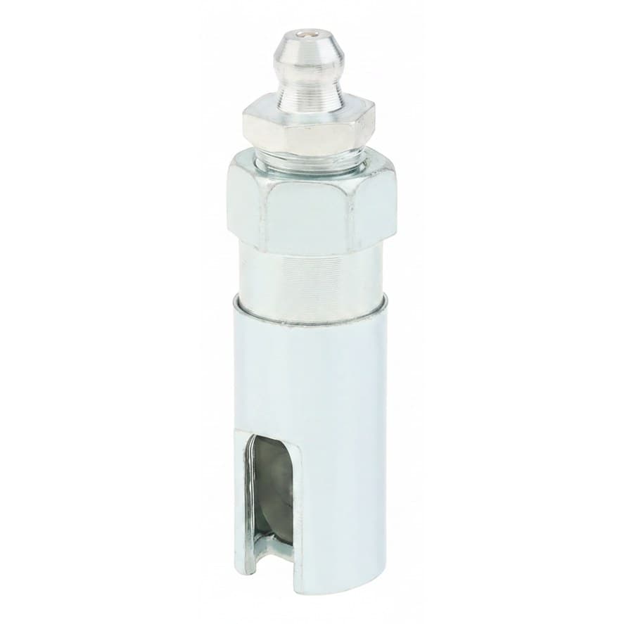 5-piece grease gun coupler nozzle adapter set for automotive maintenance, with 30mm lubricating oil connector pipe for hard-to-reach fittings.