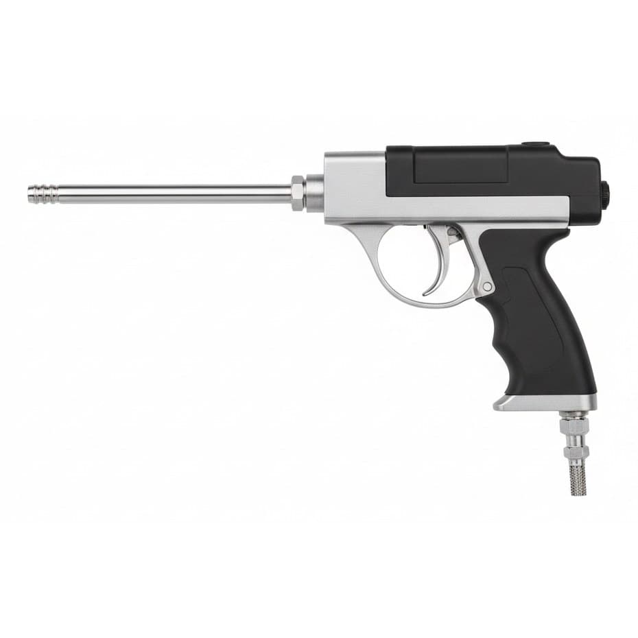 Adjustable Air Dust Gun with two-way nozzle for high-pressure cleaning and dust removal, a durable pneumatic tool.