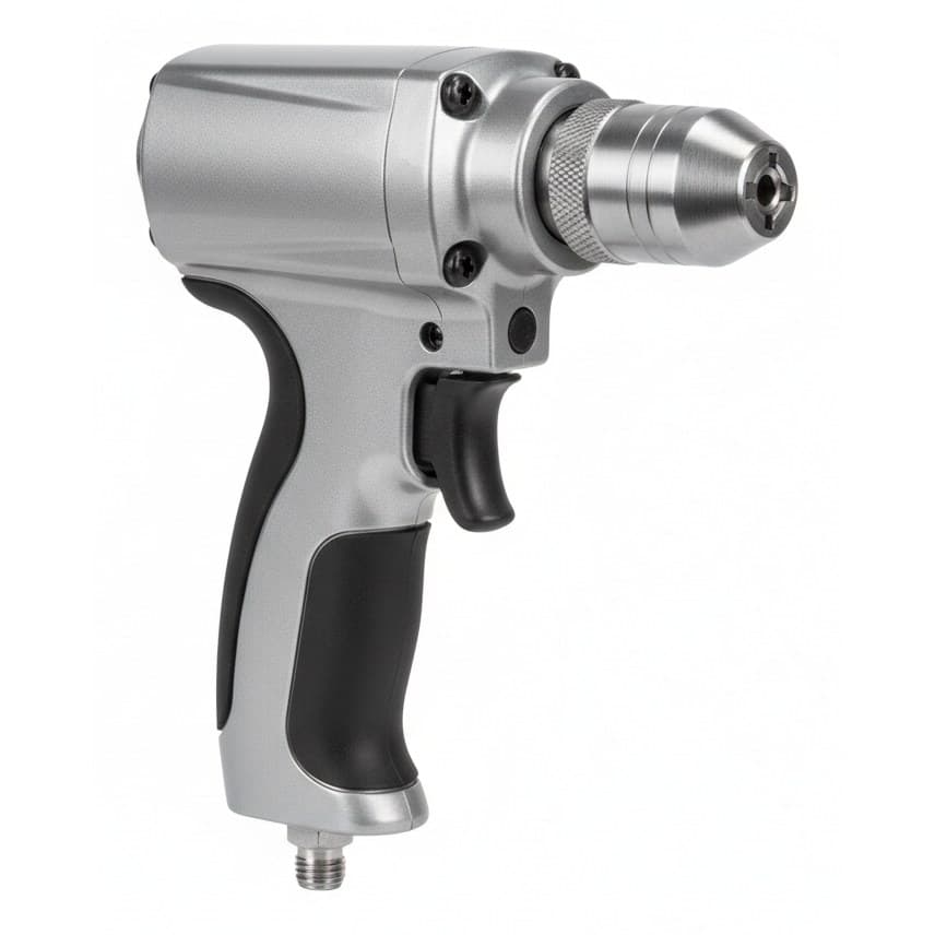3/8 Inch Air Drill Pneumatic Straight Drill Gun for sanding and drilling, a compact and powerful industrial tool.