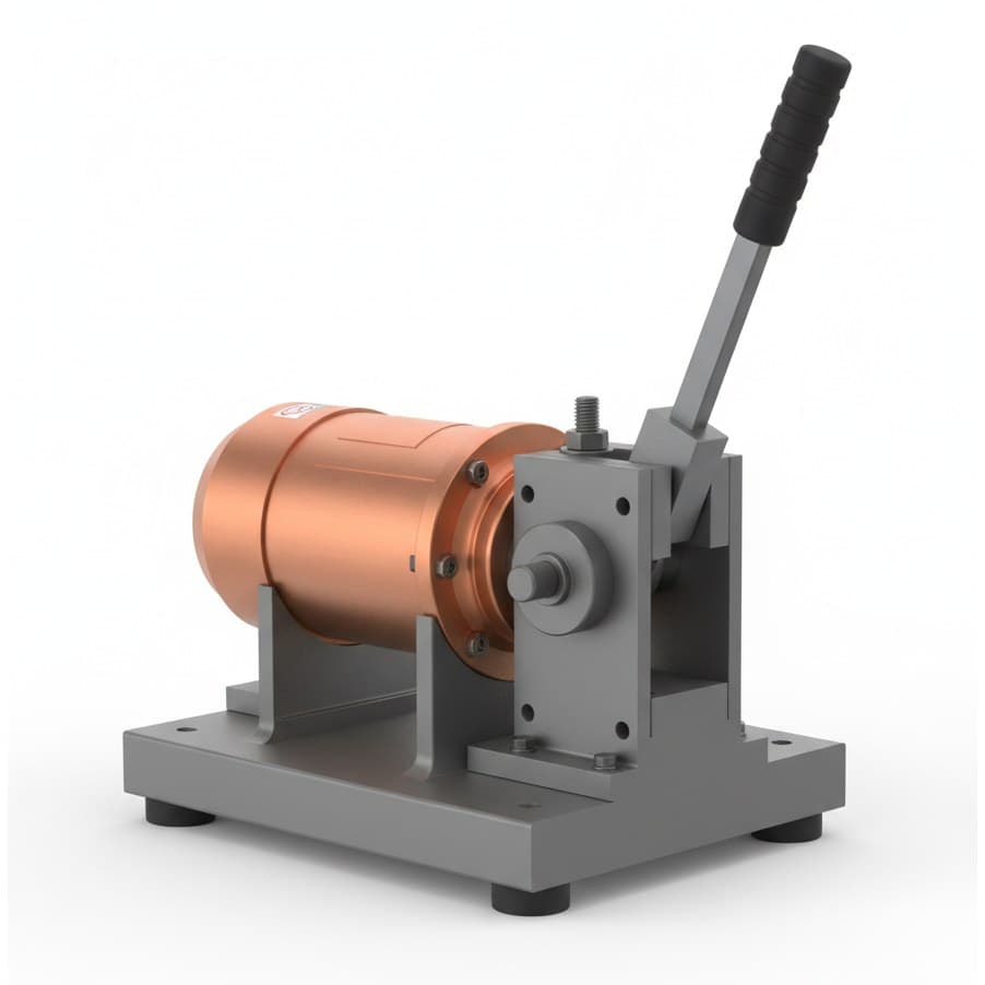 Portable Rebar Bender for high-speed bending of construction steel bar and copper wire with a powerful motor.