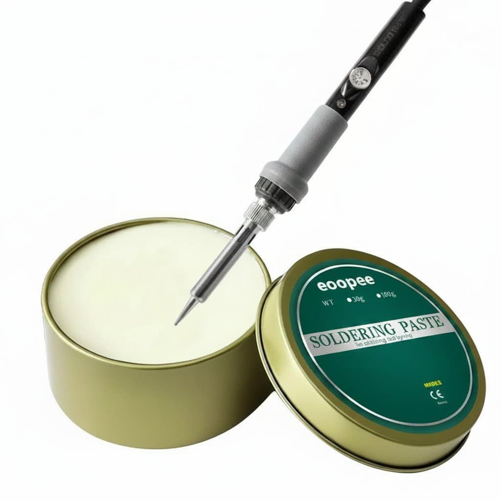 Soldering Flux Paste | No-Clean Rosin Flux for PCB Repair | 10g Jar - Image 1
