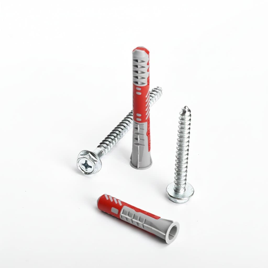 Drywall Anchors | Fischer Tube & Screw Set | Hollow Brick & Solid Wall Fastening