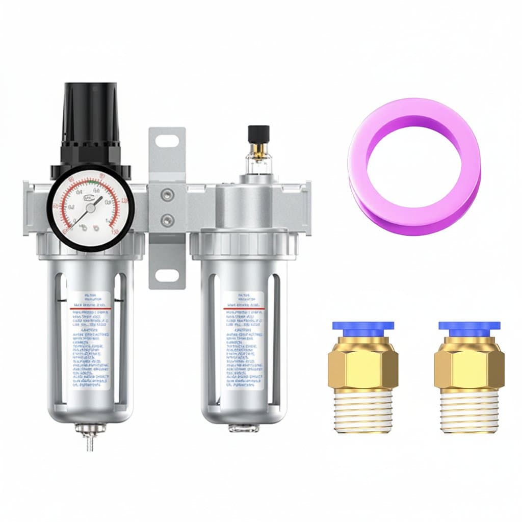 Air Compressor Filter & Regulator | 2-Stage Oil-Water Separator | SFC Series 200/300/400 - Image 1