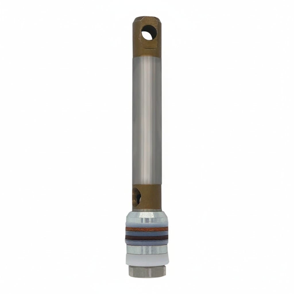 Piston rod replacement set for maintenance of GRC 390, 395, 490, 495, and 3400 series airless spraying machine pumps.