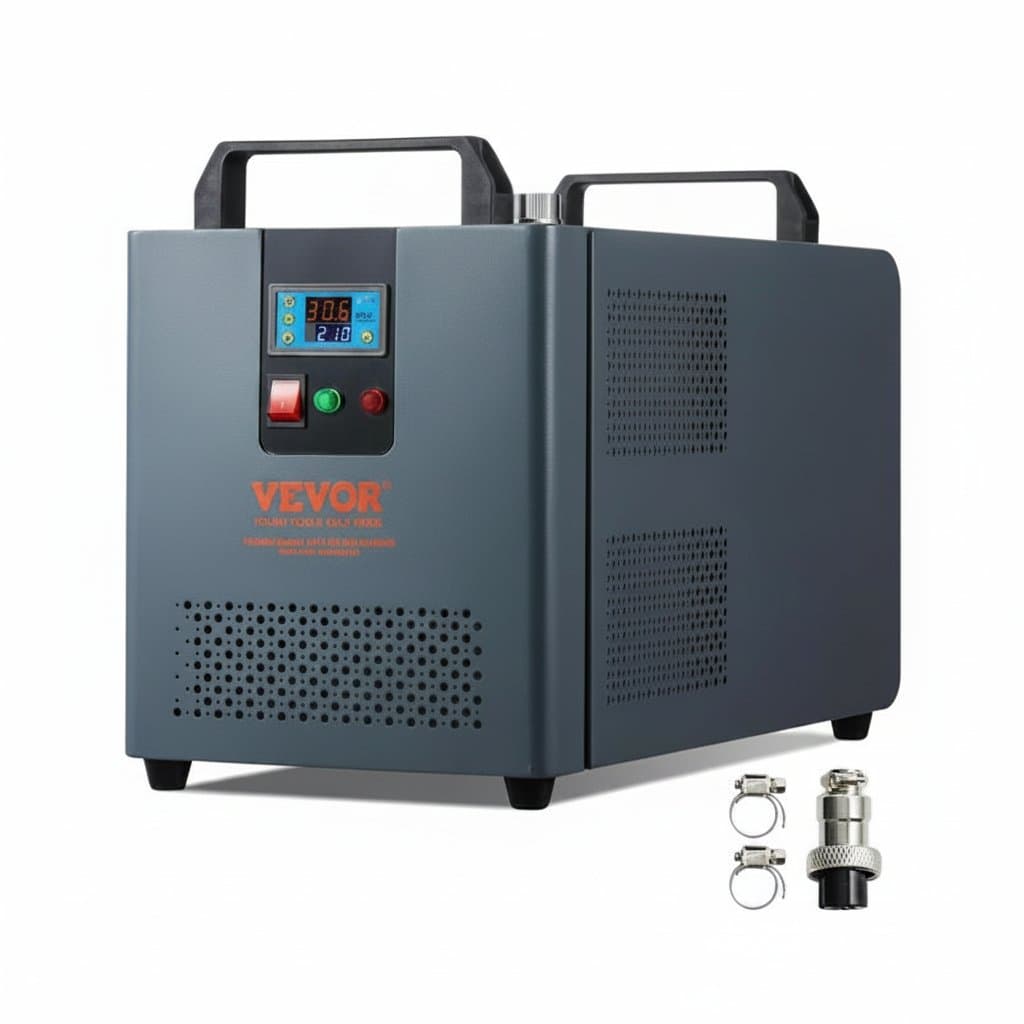 CO2 Laser Chiller | 12L Reservoir | 200W Compressor | Industrial-Grade Cooling for Engraving Machines