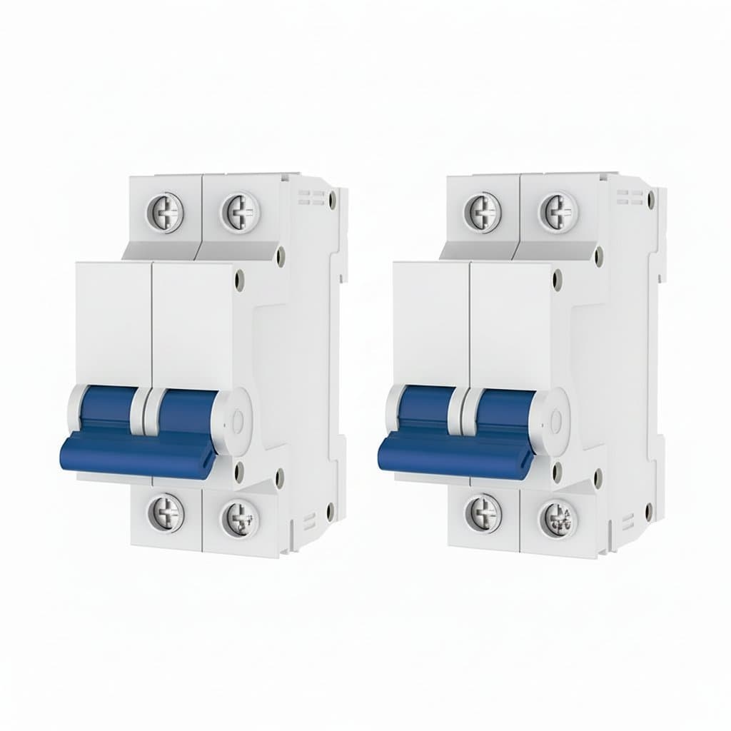 Series DIN Rail Circuit Breaker | 10A-63A DC Disconnect Switch for Solar PV Systems | 500V/1000V