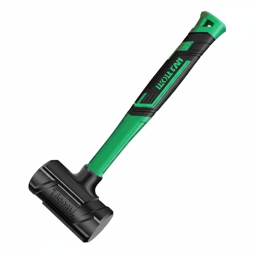 Shockproof Rubber Mallet | Non-Elastic with Built-in Steel Ball | Anti-Slip Woodworking & General Use - Image 1