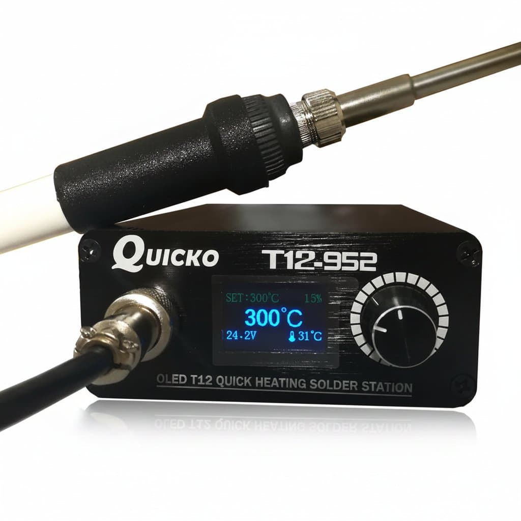 T12 Soldering Station | Quick-Heat Digital Iron | OLED Display & Precision Control - Image 1