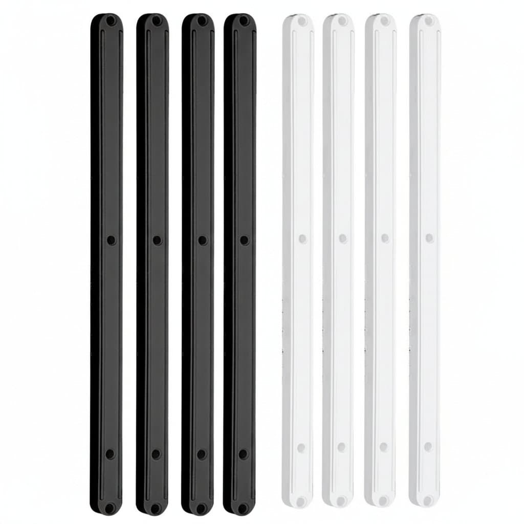 10-piece set of 298mm plastic drawer slides and runners for smooth, quiet closing on furniture and cabinets.