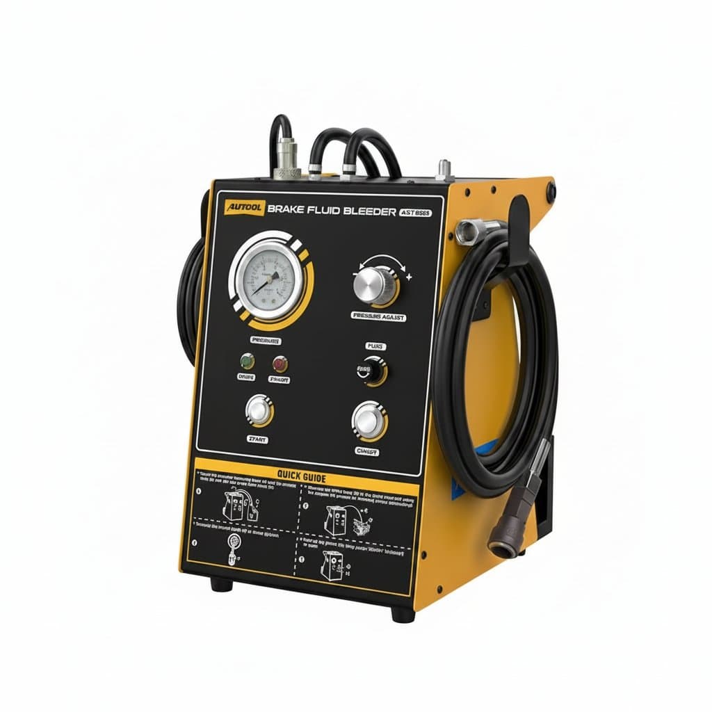 An AUTOOL AST603 automotive brake fluid bleeder pump, a professional brake bleeder kit for fast fluid extraction.