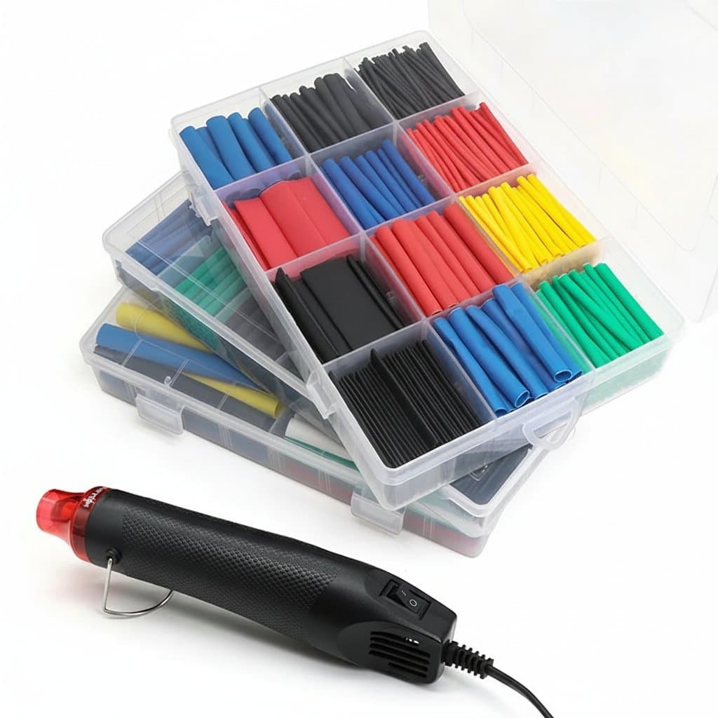 Heat Shrink Tubing Kit | 2:1 & 3:1 Shrink Ratios | 102-750 Pieces for Wire Insulation - Professional Grade Tool