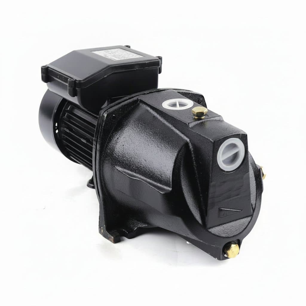 1HP shallow well jet pump with integrated pressure switch, 110V 750W motor for daily use and agricultural irrigation.