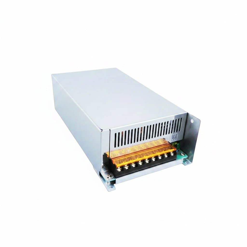 XY 1500W switching power supply unit for motors and mining, with adjustable voltage from 12V to 90V and wide AC input range.