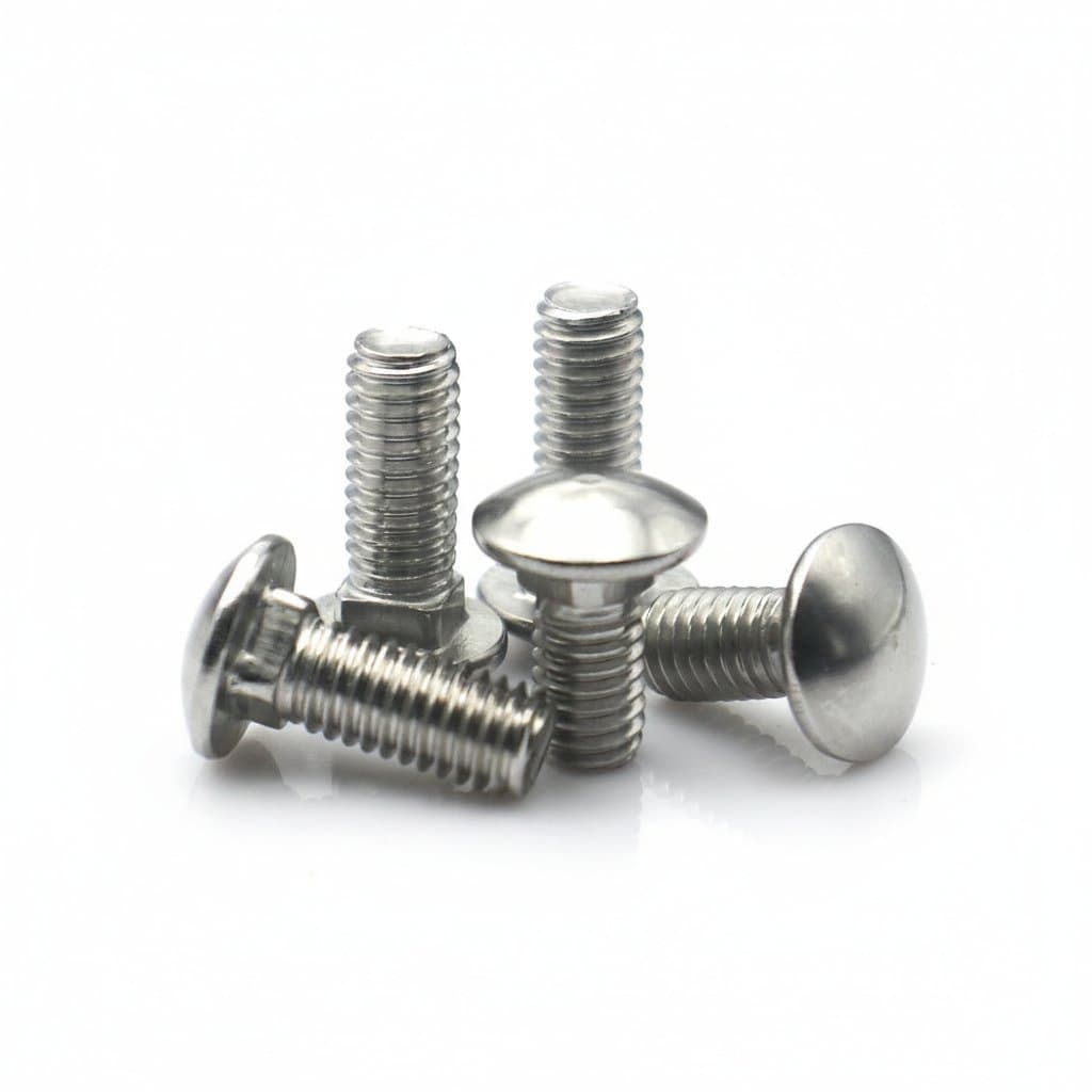 M3-M12 304 Stainless Steel Bolts | High-Strength Carriage Fasteners | 2-50 Pcs Round Head - Image 1